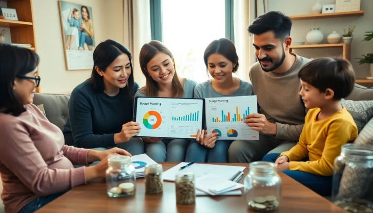monthly budget templates for families-title